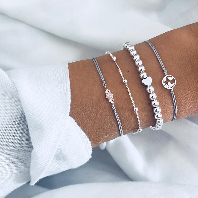 Jewelry Making Kits For Girls - بوهو القلب سوار Charm مجموعة للنساء