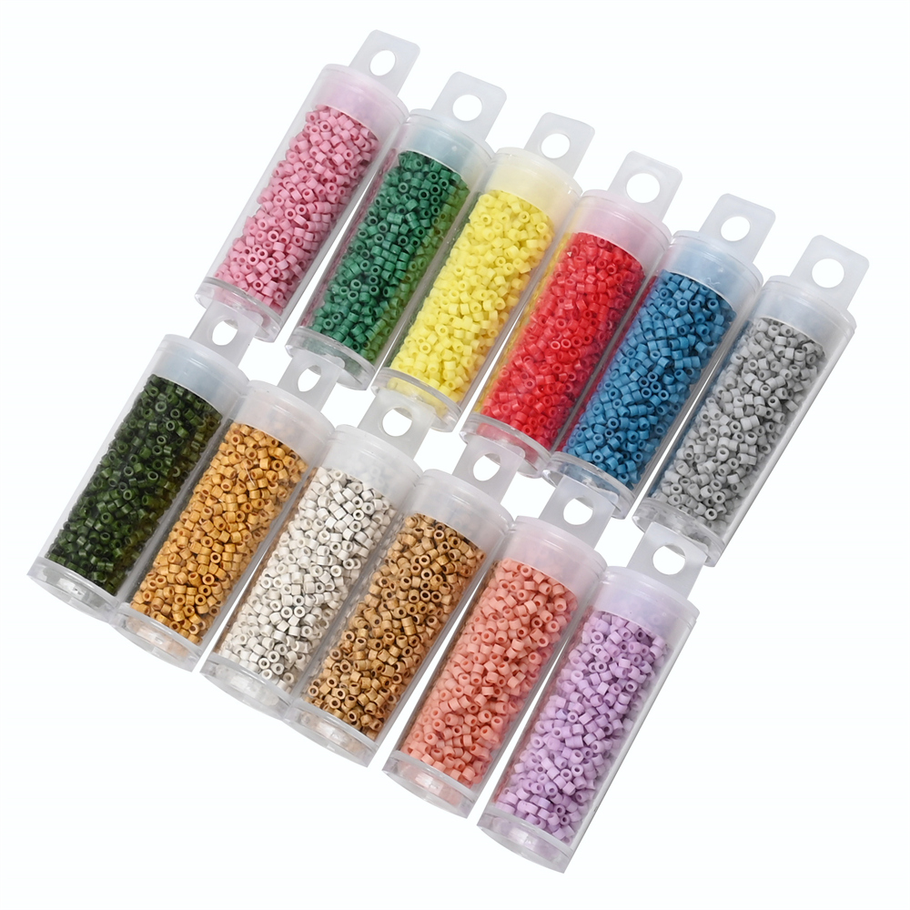 Seed Bead Tube - 10 جرام اليابان متجمد الخرز الزجاجي