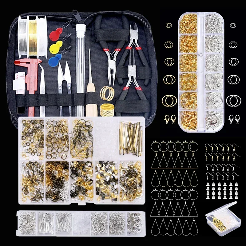 Jewelry Making Tools And Supplies - مجموعة مستلزمات صناعة المجوهرات مع أدوات