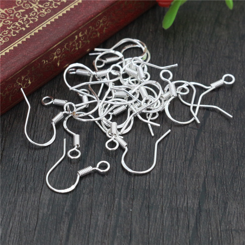 Jewelry Making Findings - 50 خطافات و 16 شماعة مطلية