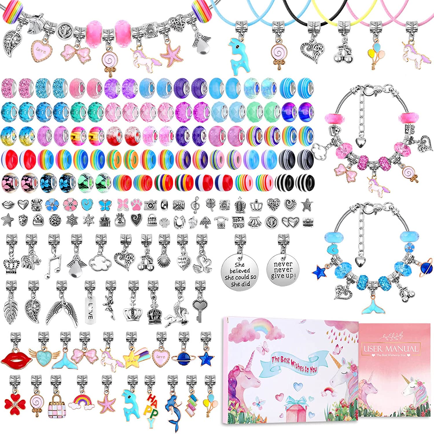 Jewelry Making Kits For Girls - سوار Charm صنع عدة DIY بها