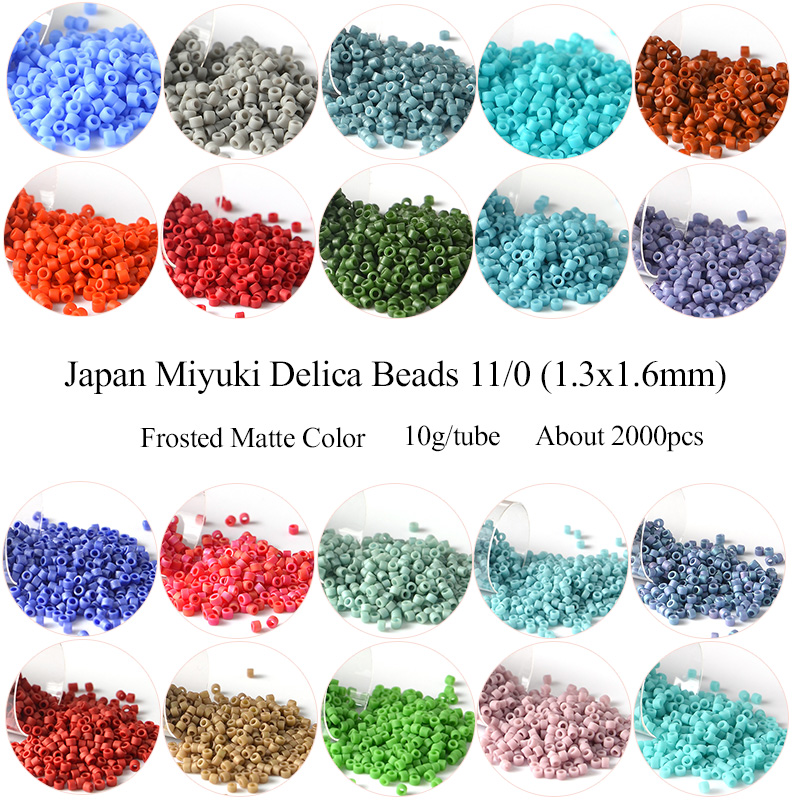 Seed Bead Tube - 11/0 اليابان ميوكي ديليكا الخرز متجمد