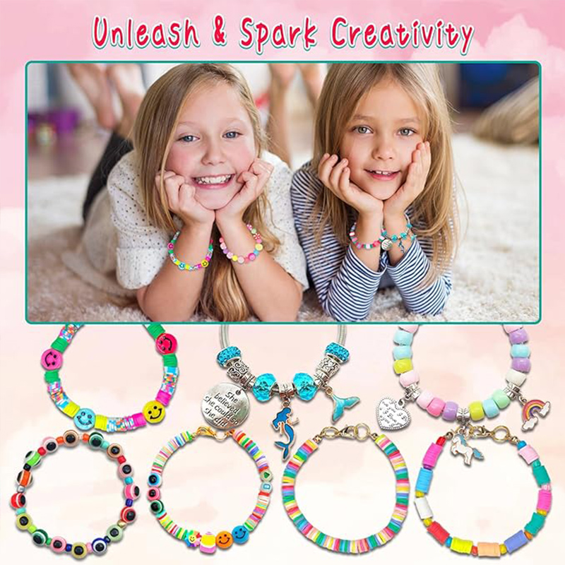 3400 قطعة من الخرز الساحر لصنع - مراجعة Jewelry Making Kits For Girls وسعره