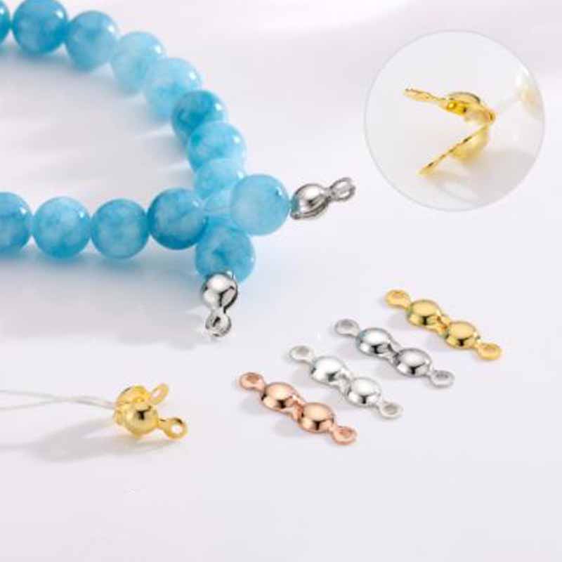 4 قطع مشابك خرز طرفية من الفضة - مراجعة Jewelry Making Factory وسعره