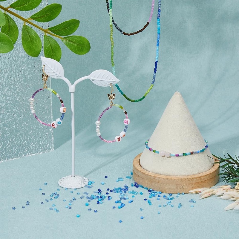 15000 قطعة 15 أنماط الأزرق الب - مراجعة Seed Bead Tube وسعره