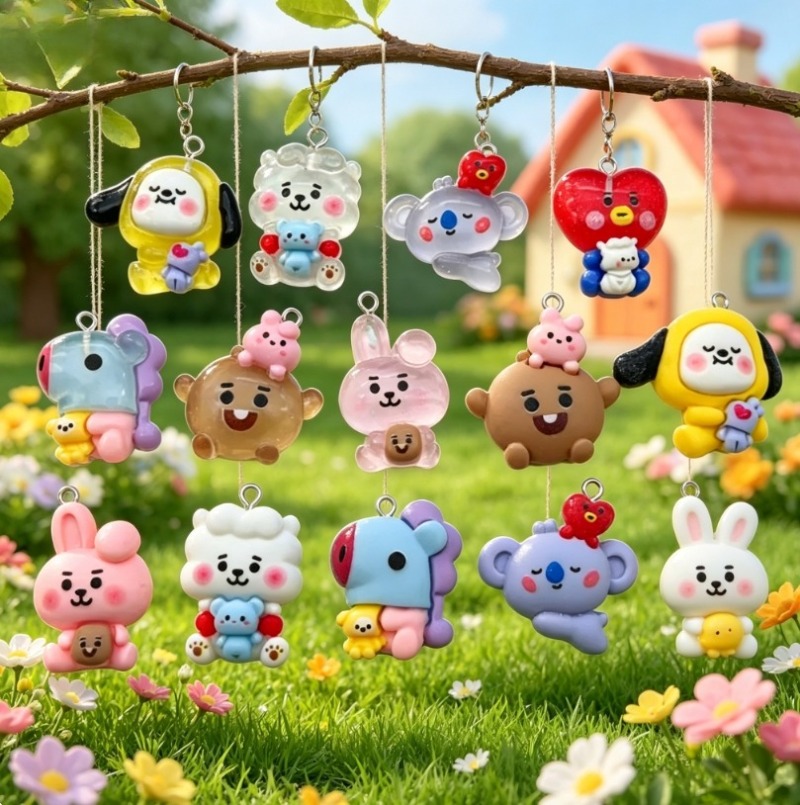 7 قطع من إكسسوارات BT21 الكرتو - مراجعة Jewelry Making Factory وسعره