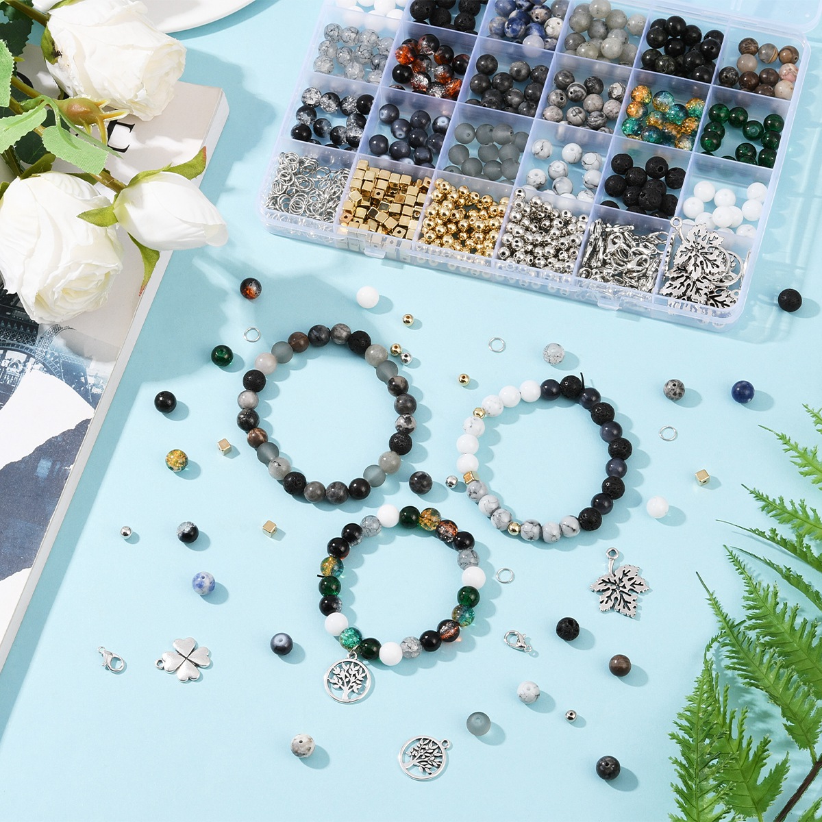 الأحجار الطبيعية الأحجار الكري - مراجعة Jewelry Making Kits For Girls وسعره