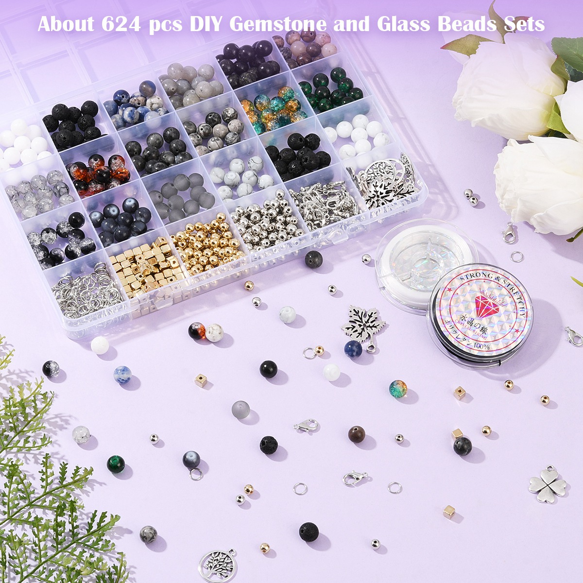 الأحجار الطبيعية الأحجار الكري - مراجعة Jewelry Making Kits For Girls وسعره