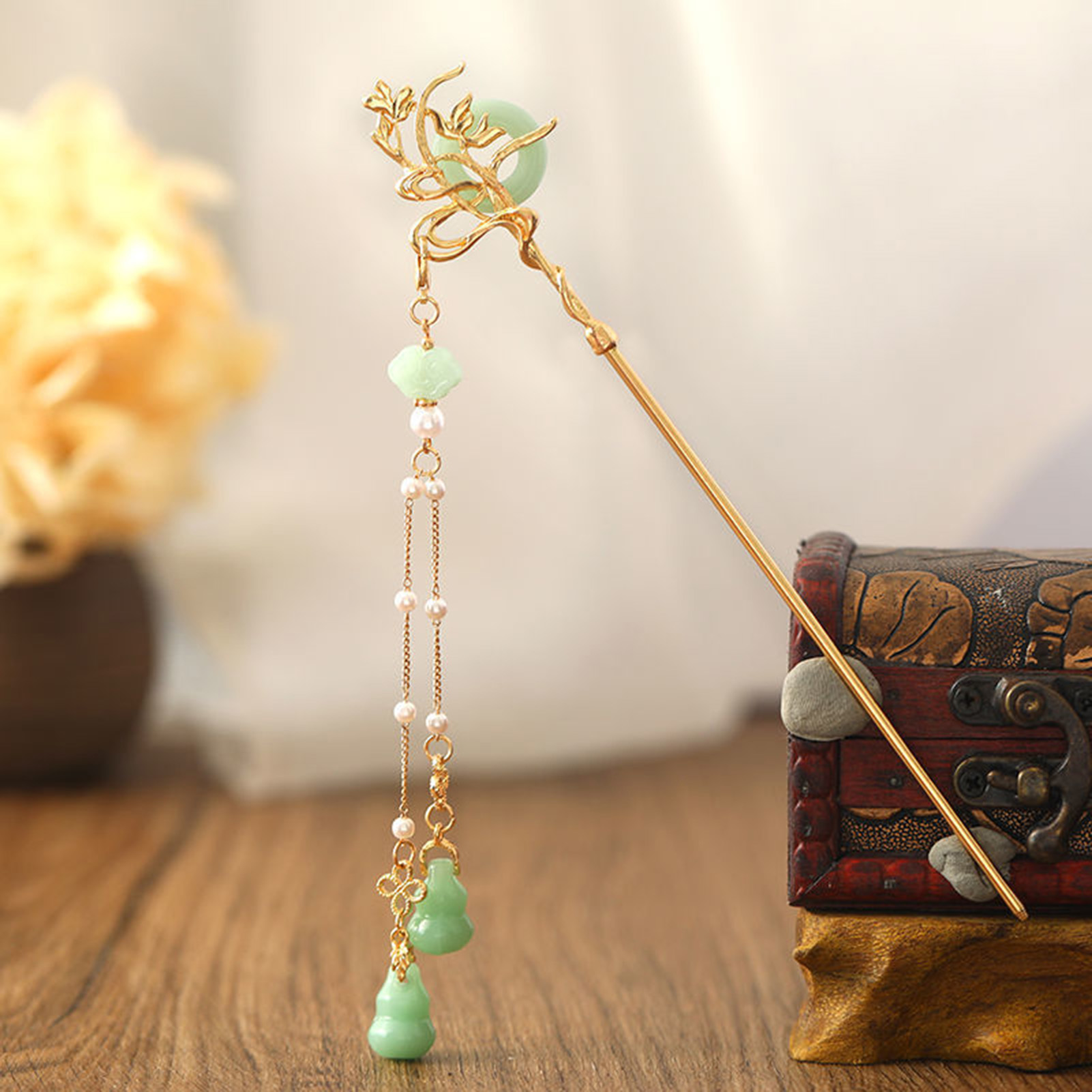 النمط الصيني الزجاج دبوس الشعر - مراجعة Jewelry Making Adults وسعره