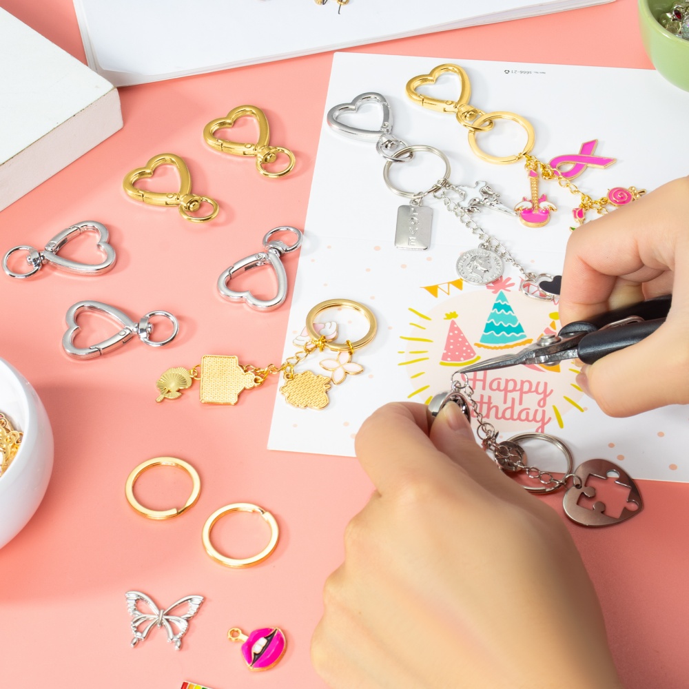 10 قطع مشابك معدنية على شكل قل - مراجعة Jewelry Making Kit For Beginners وسعره