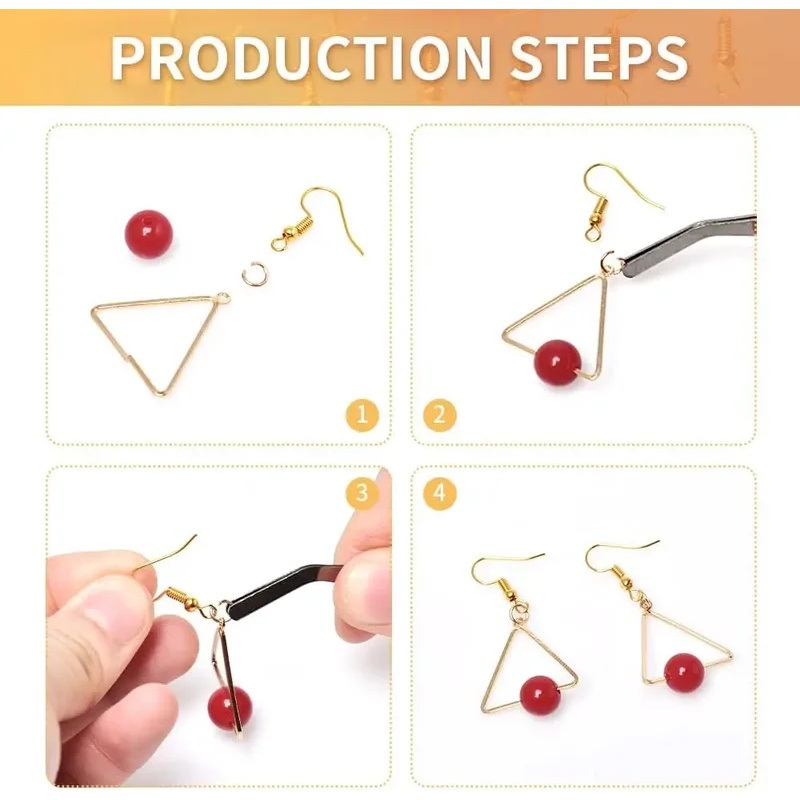 100/500 قطعة Findings بها بنفس - مراجعة Jewelry Making Factory وسعره
