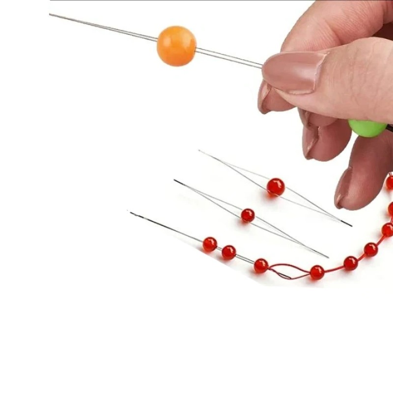 1-10 قطع إبر خرز بعين كبيرة قا - مراجعة Jewelry Making Tools And Supplies وسعره