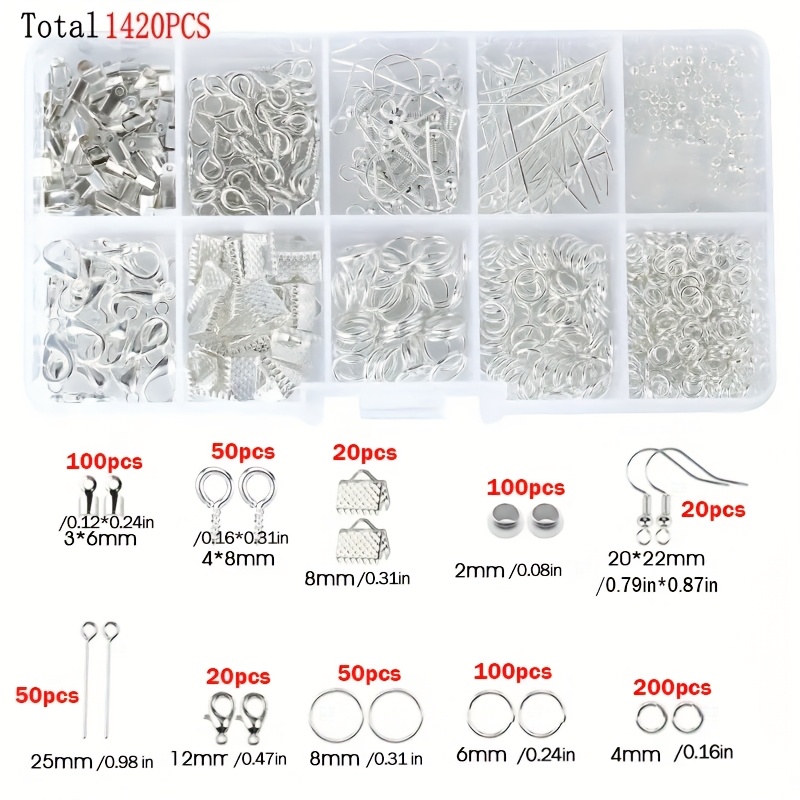 1420 قطعة في صندوق واحد، مجموع - مراجعة Jewelry Making Tools And Supplies وسعره