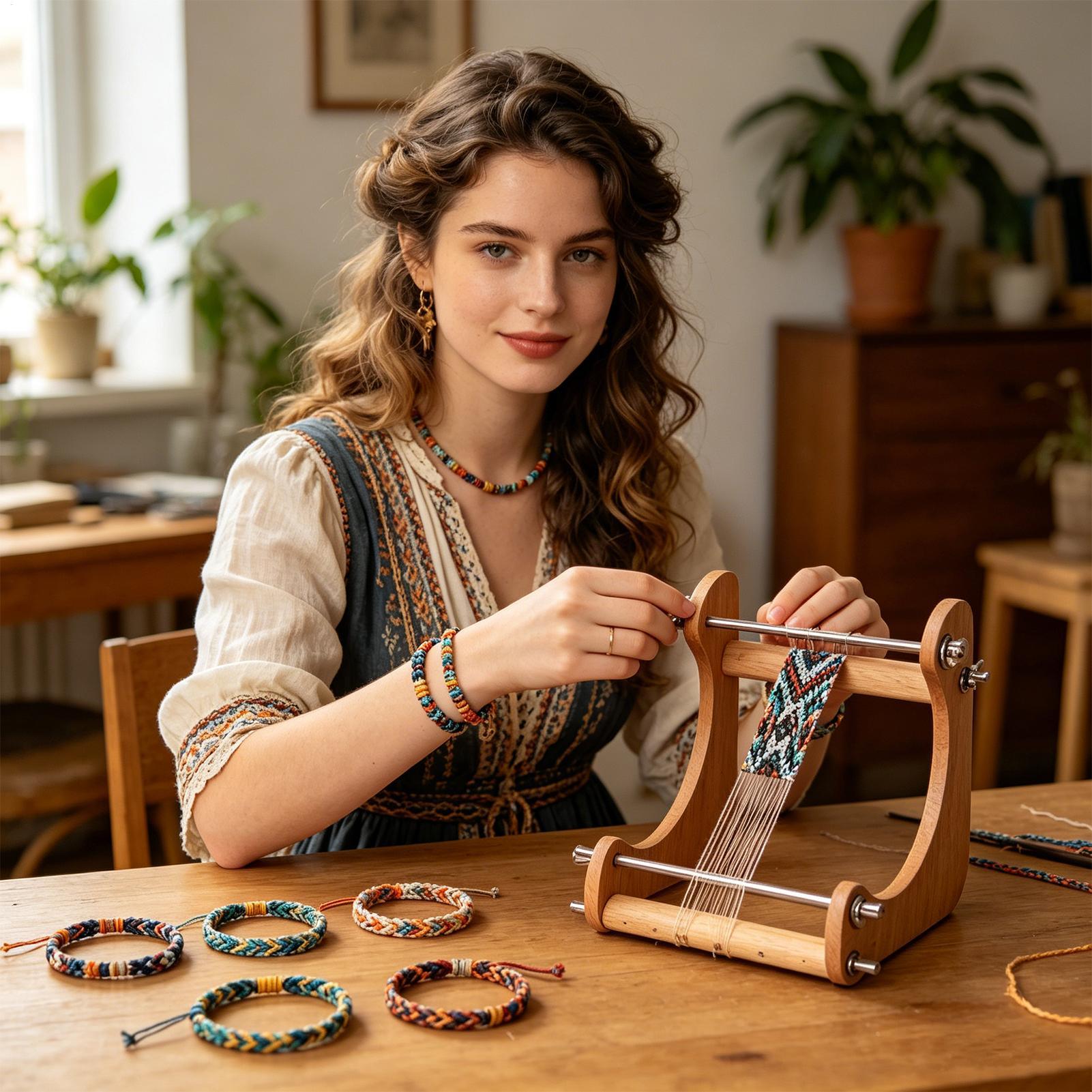آلة نسج الخرز الخشبية القابلة  - مراجعة Jewelry Making Machine وسعره